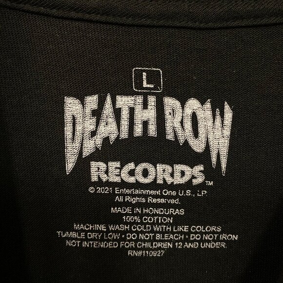 Death Row Records Electric Chair T-Shirt size Large - Picture 4 of 4